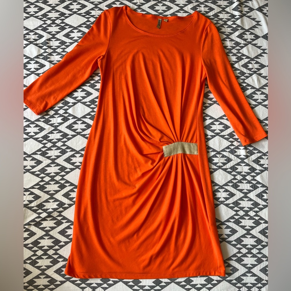 209 Boutique Casual Long Sleeve Dress size Small Coral 🪸